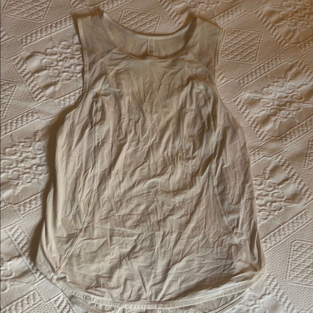 lululemon athletica Cream Tank Top